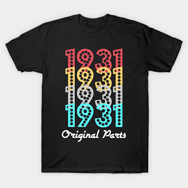 Original Parts 1931 Old Men Women Retro Sunset T-Shirt by jonathanptk